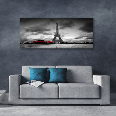 Print ant drobės Eifelio bokšto architektūra