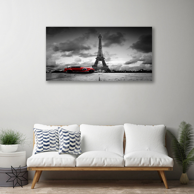 Print ant drobės Eifelio bokšto architektūra
