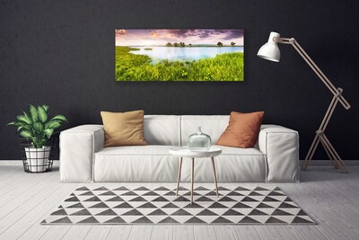 Nuotrauka ant drobes Žolės ežero gamta