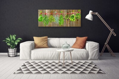 Foto paveikslai ant drobės Džiovintos žolės palieka gamtą