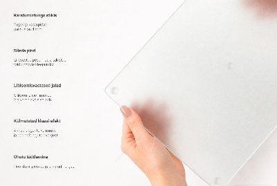 Indukcinės kaitlentės apsauga Stačiakampė pusiau permatoma