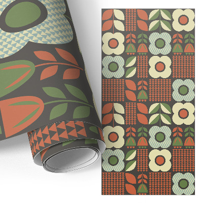 Dekoratyvinė plėvelė baldams Gėlių folkloras