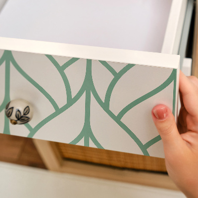 Klijuojama plėvelė baldams Geometriniai lapai