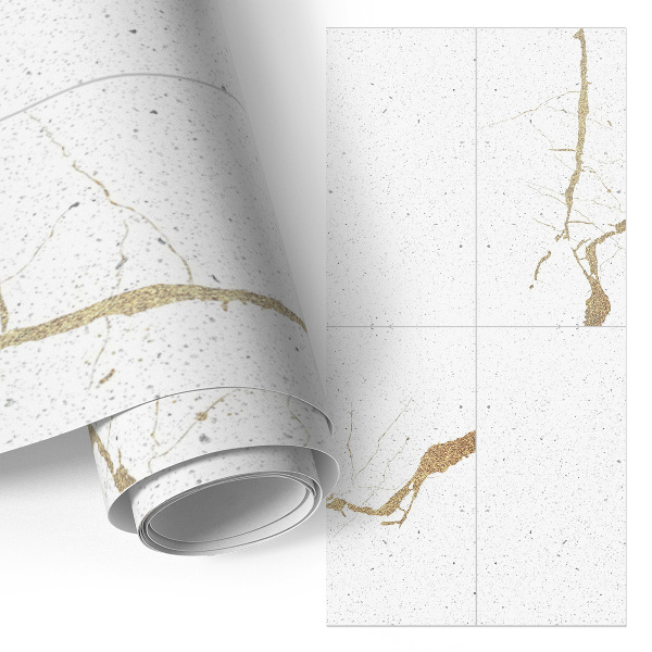 Klijuojama plėvelė baldams Baltos lėkštės