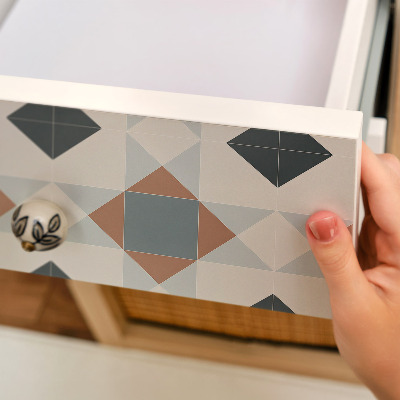 Dekoratyvinė plėvelė baldams Geometrinė kompozicija