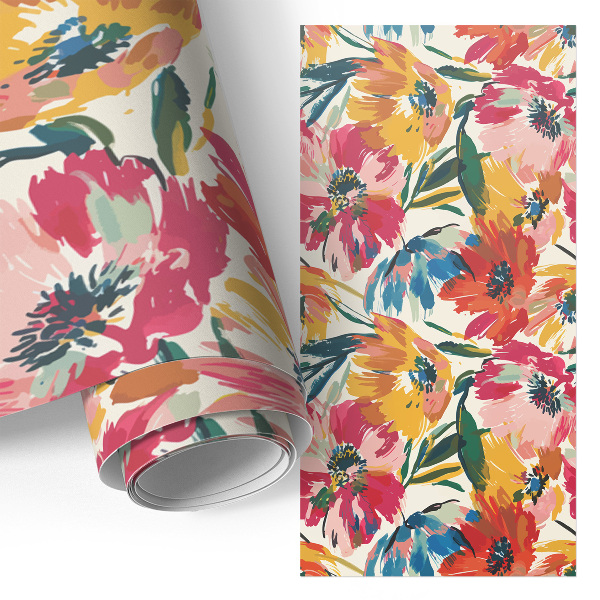 Lipni baldų plėvelė Spalvingas kaleidoskopas