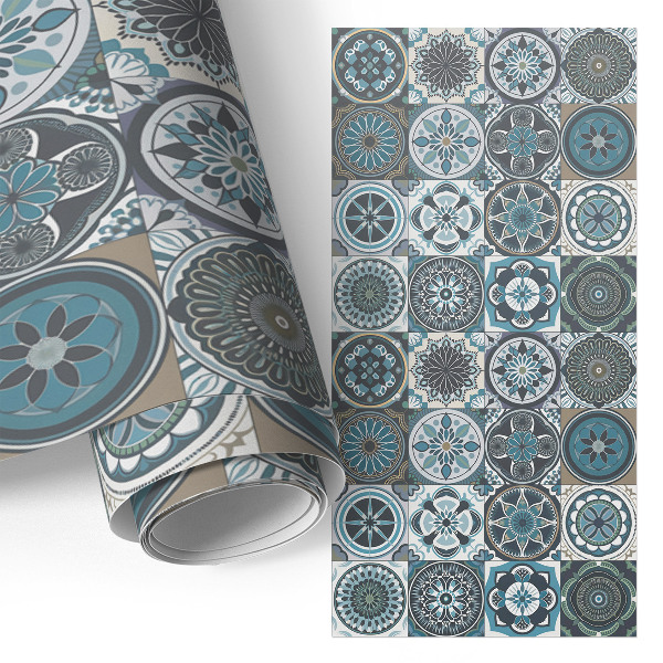 Vinilinė lipni plėvelė Mandalų plytelės