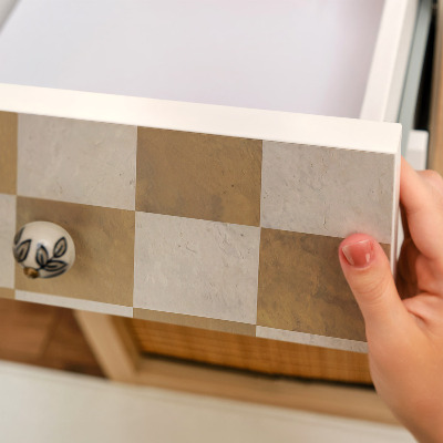 Dekoratyvinė plėvelė baldams Garstyčių šaškių lenta