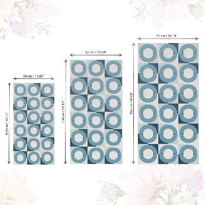 Dekoratyvinė plėvelė baldams Mėlyni ratai