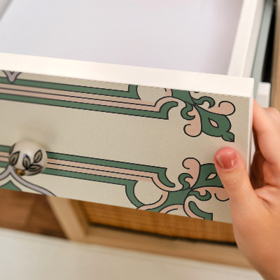 Klijuojama plėvelė baldams Botaninis ornamentas