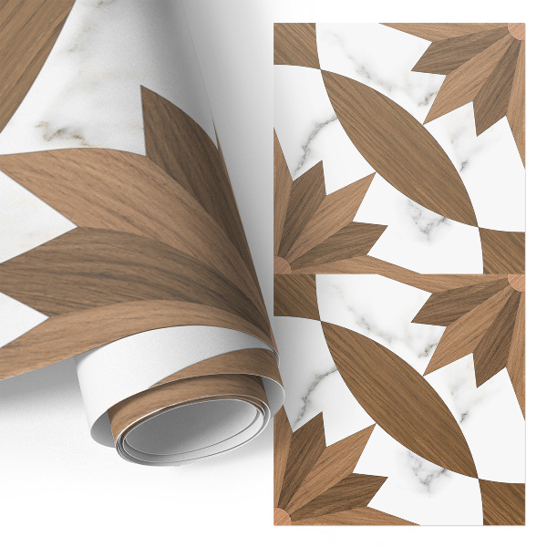 Dekoratyvinė plėvelė baldams Mediena ir marmuras