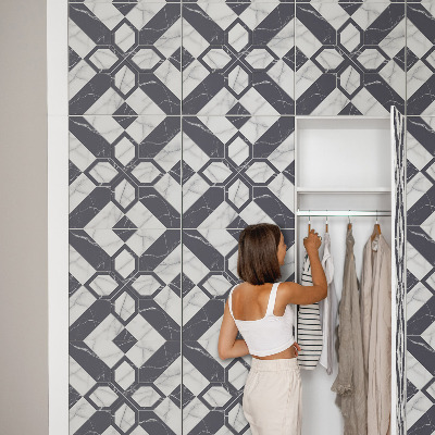 Klijuojama plėvelė baldams Geometrinis elegancija