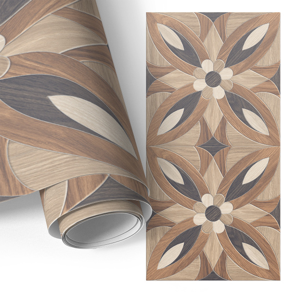 Lipni plėvelė baldams Medinės gėlės