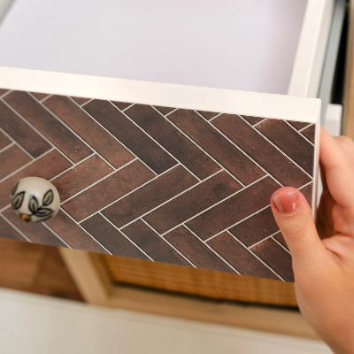 Baldų plėvelė Eglutės formos plytų raštas