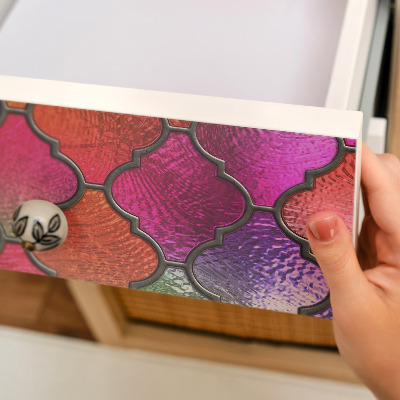 Dekoratyvinė plėvelė baldams Vaivorykštės vitražas