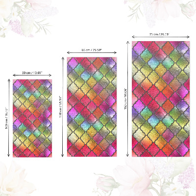 Dekoratyvinė plėvelė baldams Vaivorykštės vitražas