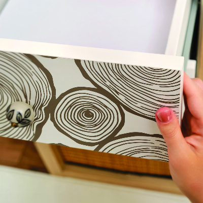 Klijuojama plėvelė baldams Mediniai apskritimai