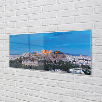 Stiklo paveikslas Graikija Atėnų panorama