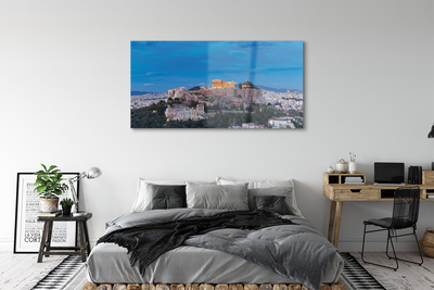 Stiklo paveikslas Graikija Atėnų panorama