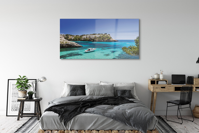 Stiklo paveikslas Ispanija Cliffs jūros pakrantė