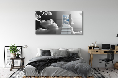 Stiklo paveikslas Durų debesų laiptai