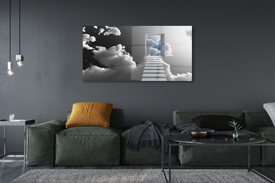 Stiklo paveikslas Durų debesų laiptai