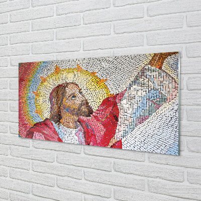 Stiklo paveikslas Jėzaus mozaika