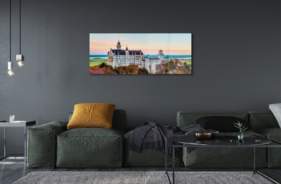 Stiklo paveikslas Vokietija Rudens pilis Miunchenas