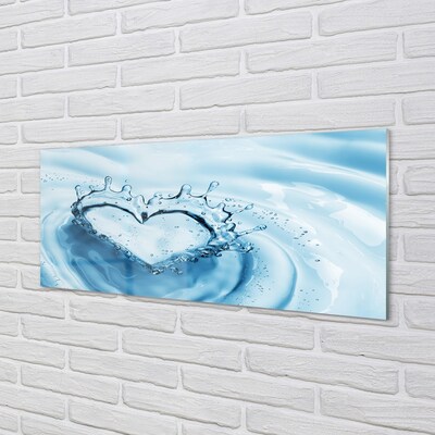 Stiklo paveikslas Širdies vandens lašai