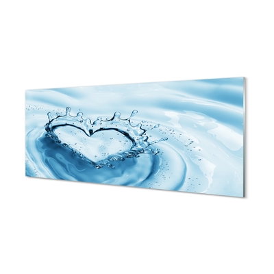 Stiklo paveikslas Širdies vandens lašai