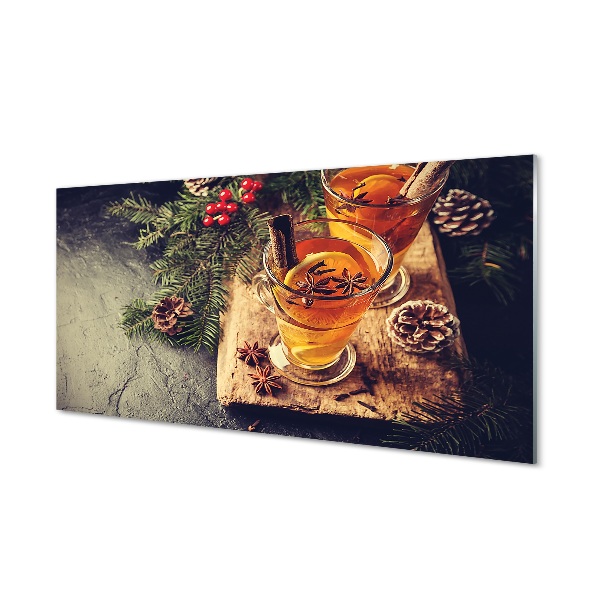 Stiklo paveikslas Žieminės arbatos gvazdikėliai
