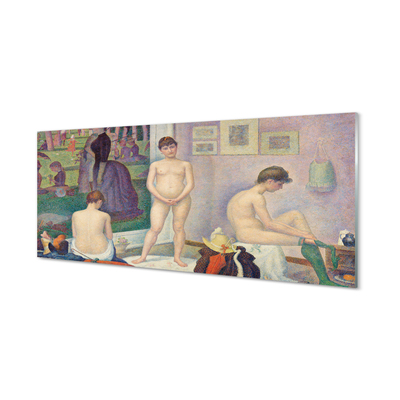 Stiklo paveikslas Modeliai – Georges Seurat