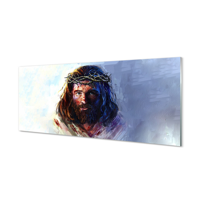 Stiklo paveikslas Jėzaus atvaizdas