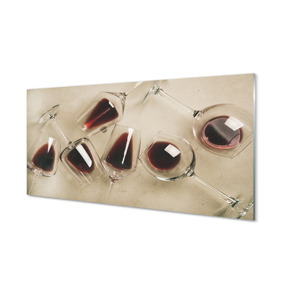 Stiklo paveikslas Stiklinės vyno