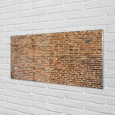 Stiklo paveikslas Vintažinė plytų siena