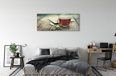 Stiklo paveikslas Šilta arbata šaukšte