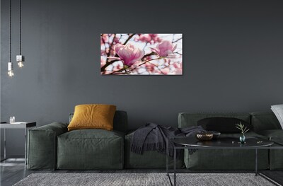 Stiklo paveikslas Magnolijos medis