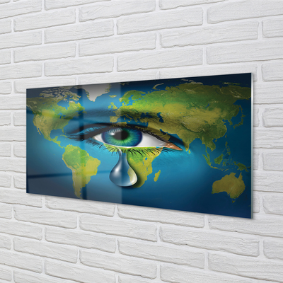 Stiklo paveikslas Ašarų akių žemėlapis