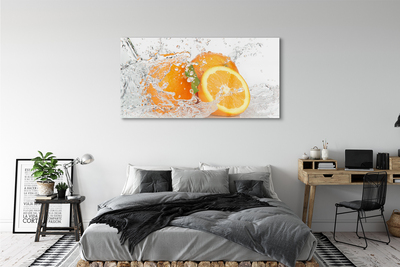 Stiklo paveikslas Apelsinai vandenyje