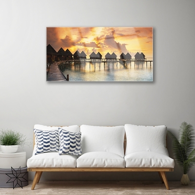 Stiklo paveikslas „Sea Sky Holidays“ kotedžai