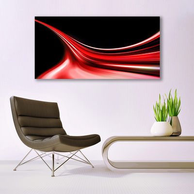 Stiklo paveikslas Abstrakčios linijos Art