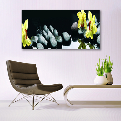 Stiklo paveikslas Orchidėjų gėlė