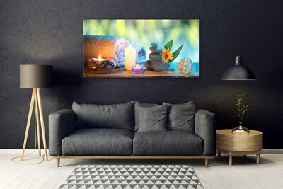 Stiklo paveikslas Žvakės Rankšluostis Art
