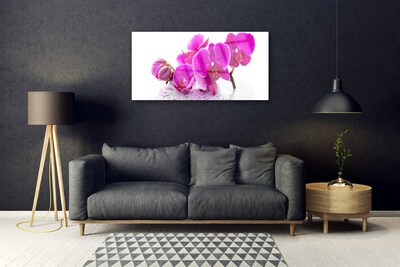 Stiklo paveikslas Pansy gėlės
