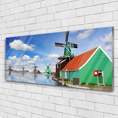 Stiklo paveikslas Namo architektūra