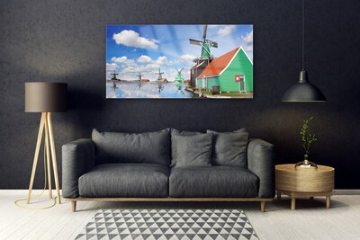 Stiklo paveikslas Namo architektūra