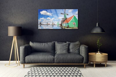 Stiklo paveikslas Namo architektūra