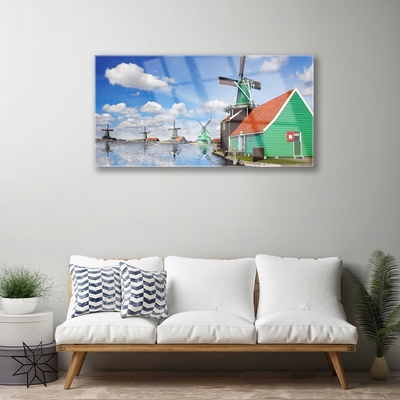 Stiklo paveikslas Namo architektūra