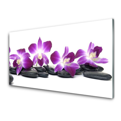 Paveikslas ant stiklo SPA Orchidėjų gėlė