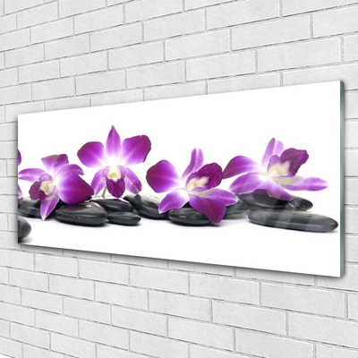 Paveikslas ant stiklo SPA Orchidėjų gėlė
